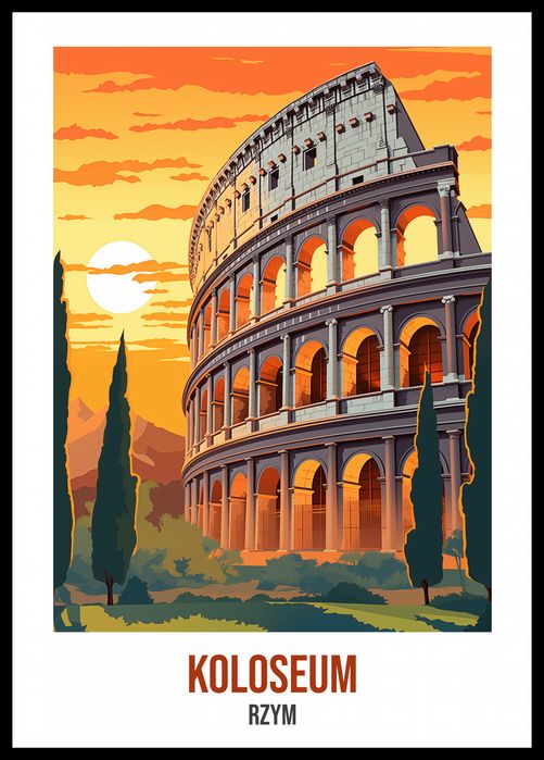 Plakat 42x59,4cm Koloseum