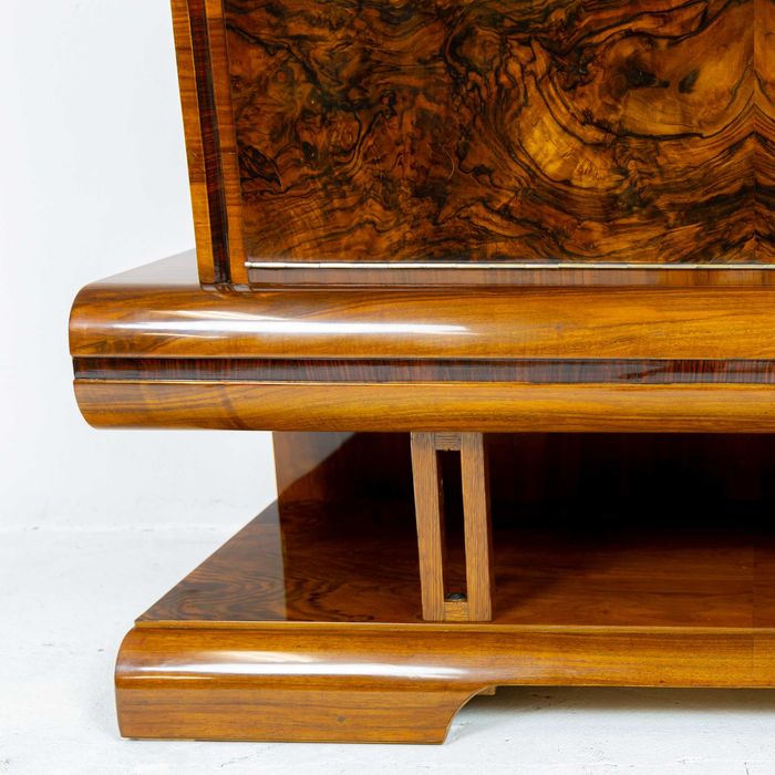 Komoda art deco barek antyk stara lata 30 Polska orzech