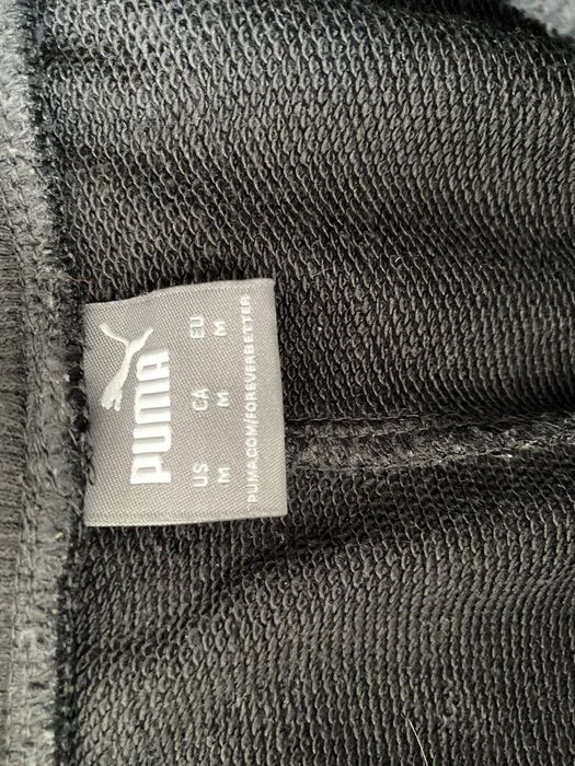 PUMA Spodnie dresowe czarne z białym rozm M