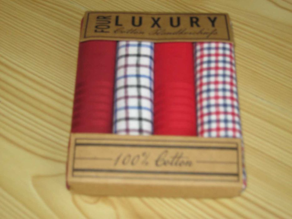 Chusteczki do nosa 4 sztuki 100 % bawełna