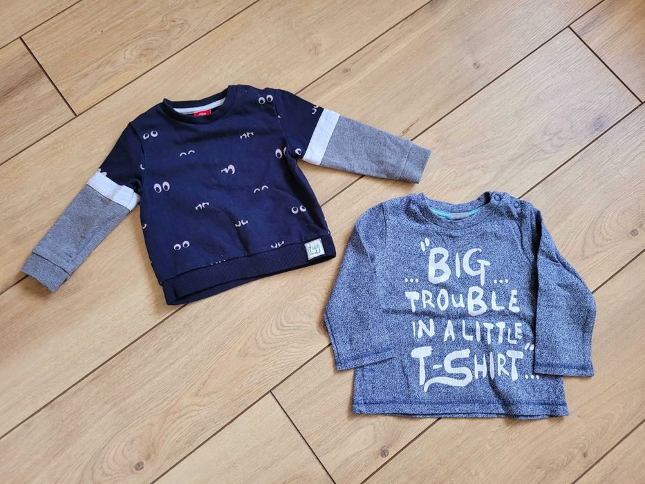 Bluza s.Oliver 68 3-6 niemowlęca chłopięca + koszulka gratis