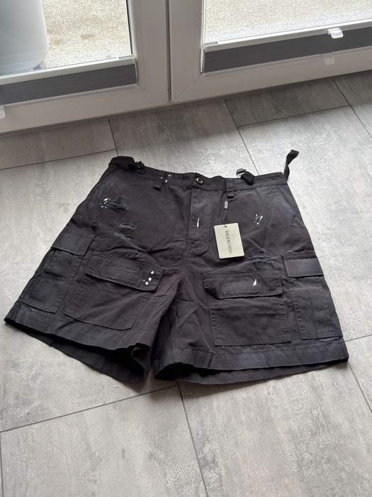 Spodenki Balenciaga Czarne Cargo