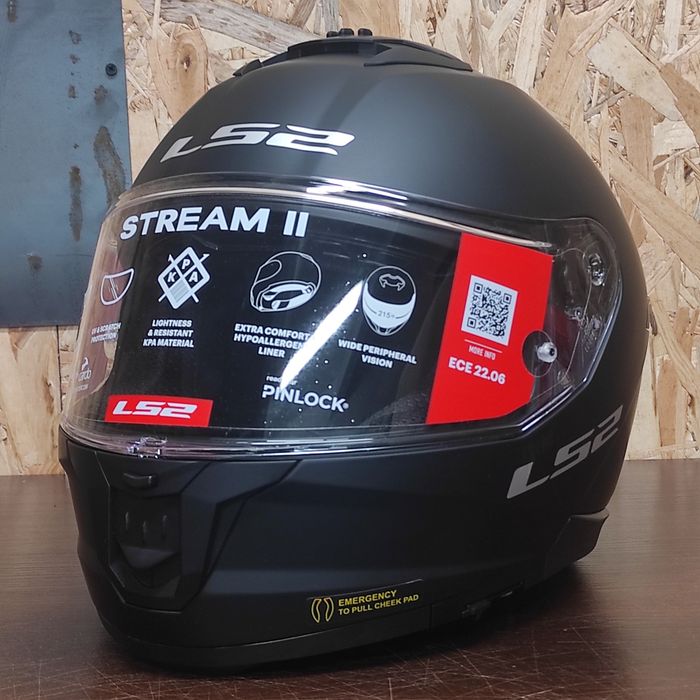 Nowy kask motocyklowy LS2 FF808 STREAM II czarny matowy rozmiar XL