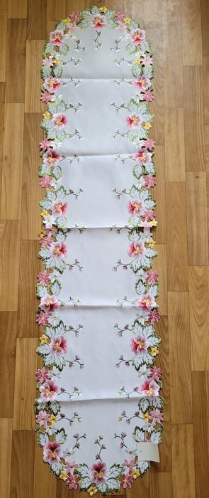 Bieżnik haftowany 160x40