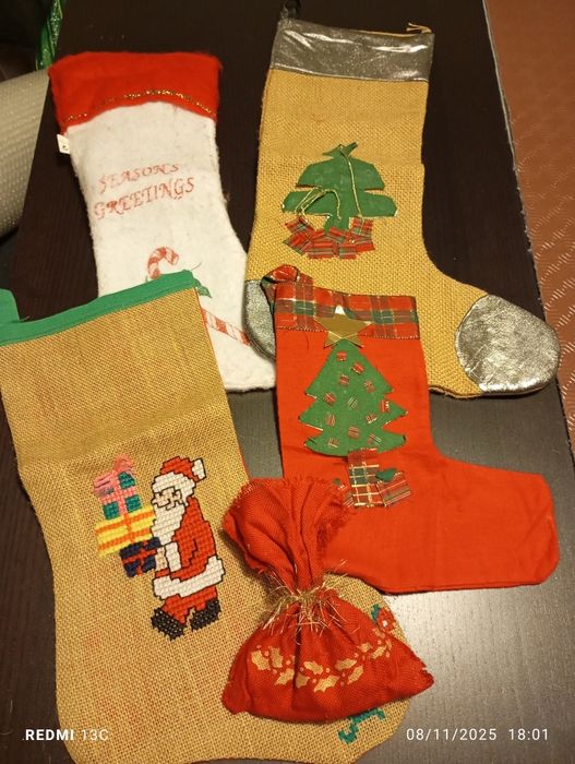 Botas de natal artesanais