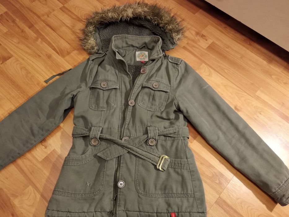 Parka kurtka roz S stan bdb