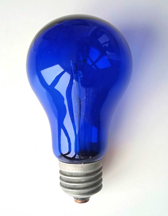 Інфрачервона лампа розжарювання мініна синя лампа (кобальтове скло)