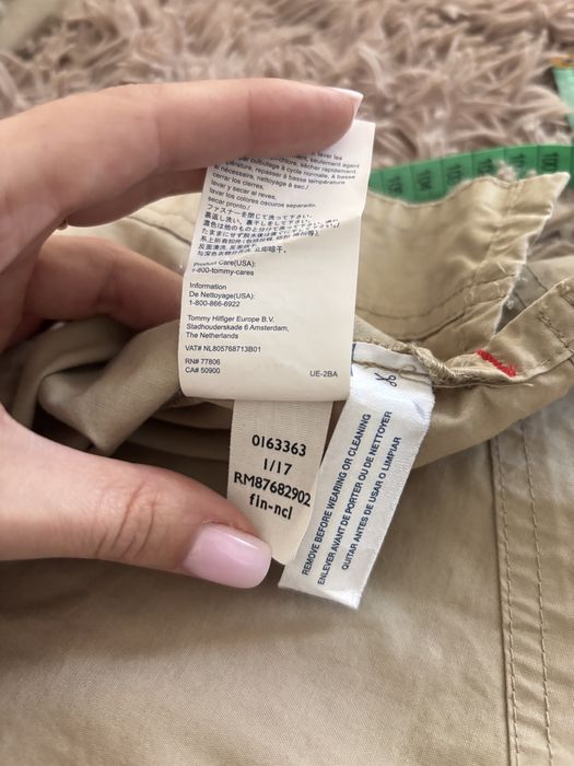 Oryginalny trench Tommy Hilfiger jacket beige xxl