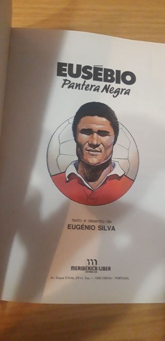 Livro Banda Desenhada Eusébio Pantera Negra
