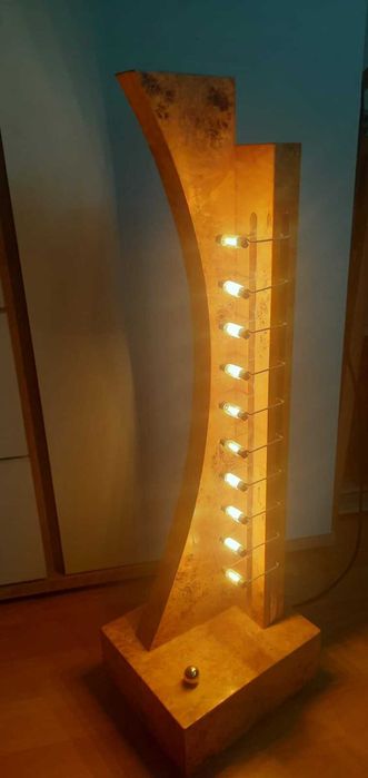Stojąca lampa DIY Loft Industrial wys. 70 cm unikalna + żarówki
