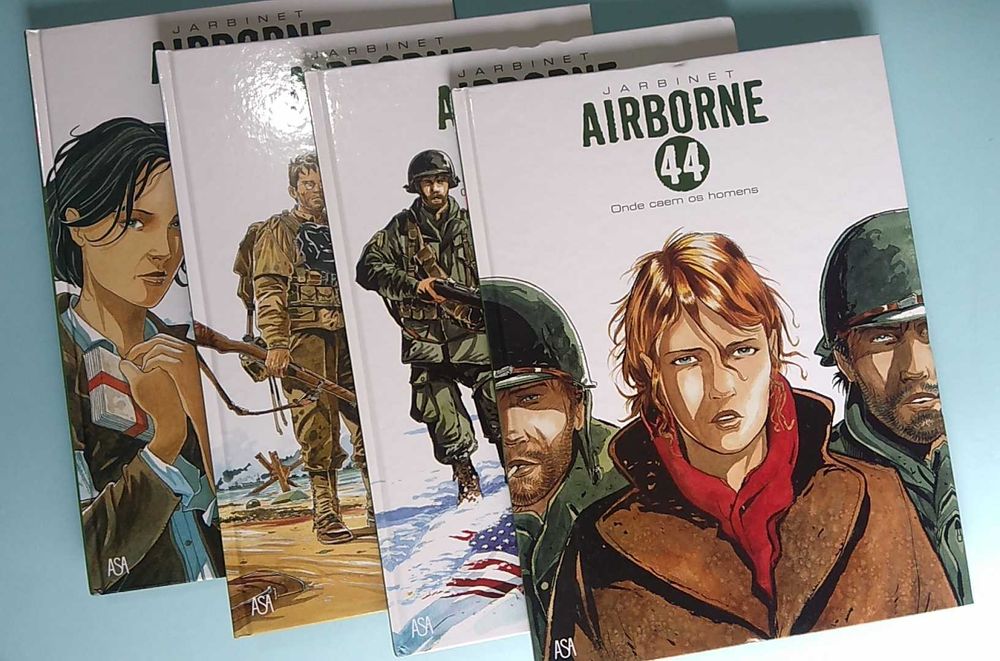 AIRBORNE 44 - Edições Asa, capa dura. Volumes 1,2,3,4