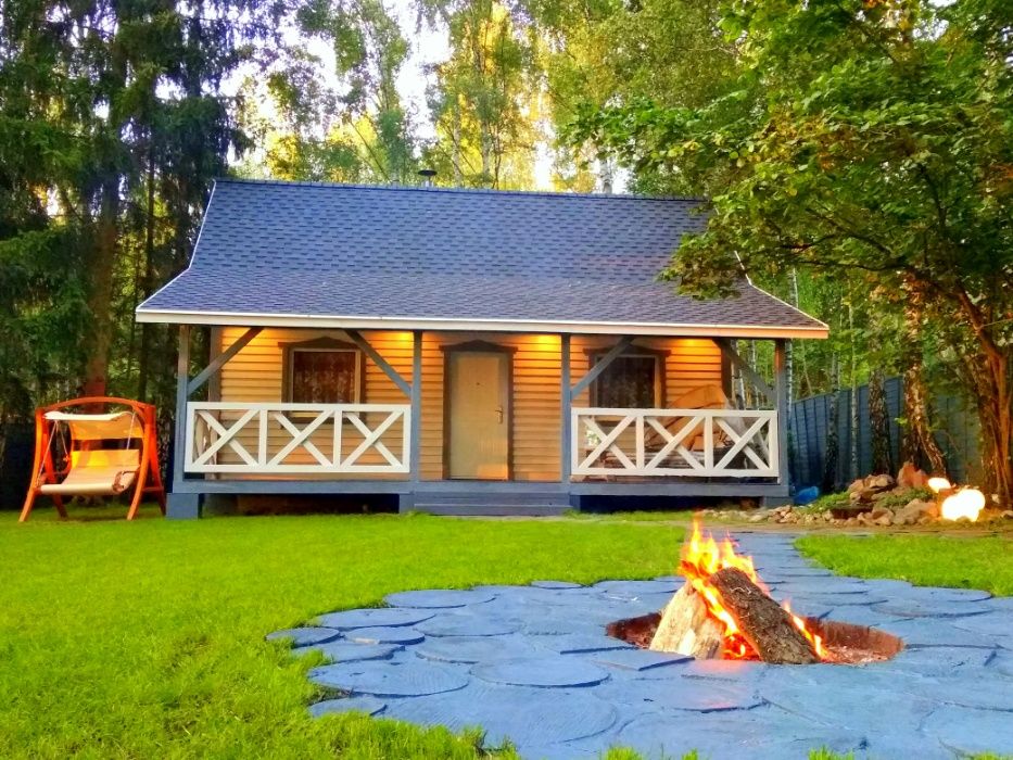 Bajeczny domek nad jeziorem z linią brzegową- jacuzzi-pomost-kominek!