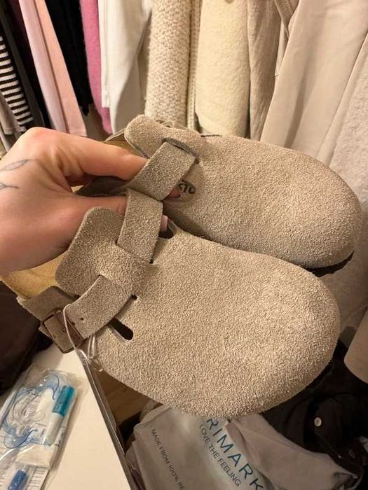Birkenstock Boston Soft Footbed Taupe Rozmiar 40