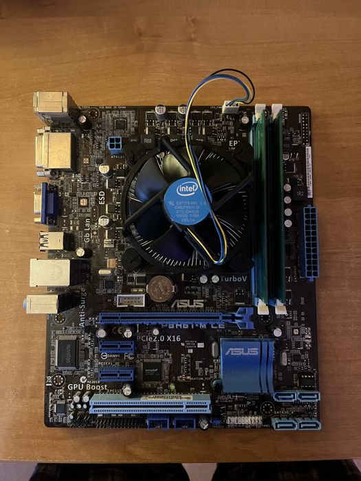 Płyta główna do komputera, Asus P8H61-M LE, 1155 socet + I7 2600, Ram