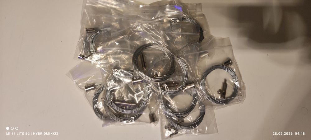 zawiesie linki profil aluminiowy do led kpl 1250mm