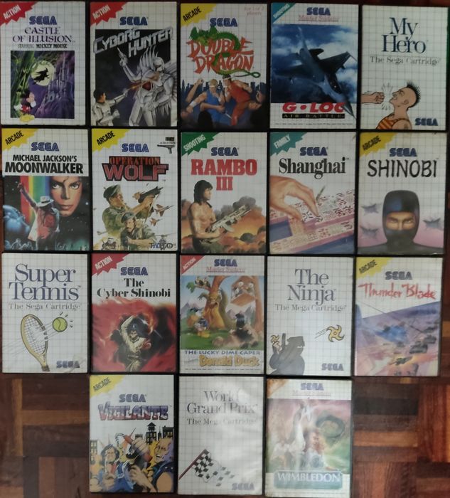 Jogos SEGA (Master System, GameGear, Mega Drive, e 32X)