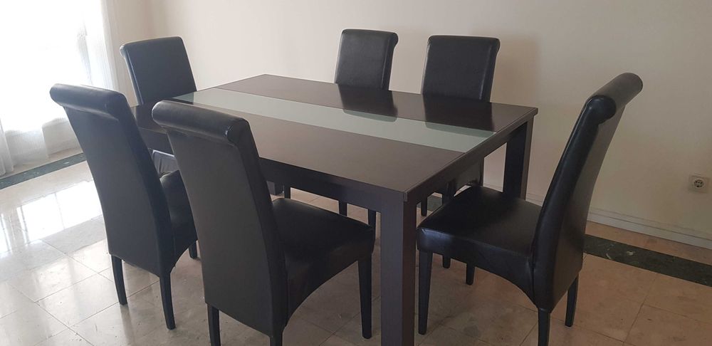 Mesa e 6 cadeiras sala jantar