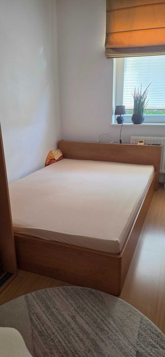 Łóżko dwuosobowe 140x200+materac | Zadbane!