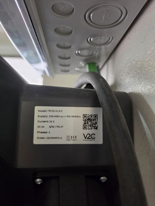 WALLBOX V2C 22 kW Trifásica– KIT completo com balanceamento dinâmico e 50m de cablagem