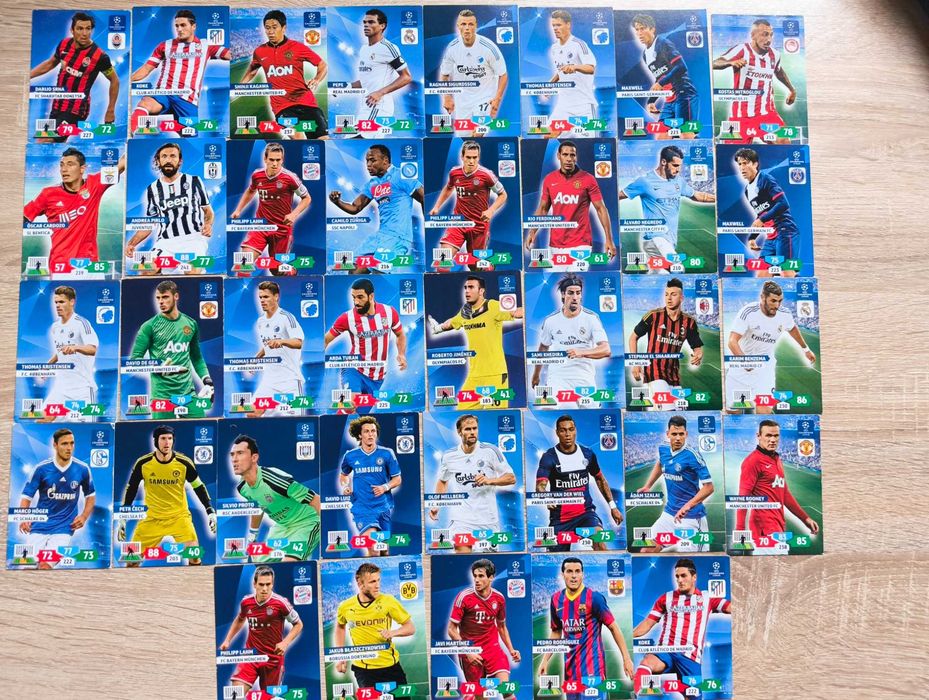Zestaw ok. 100 kart Panini Adrenalyn XL UEFA Champions League 2013/14