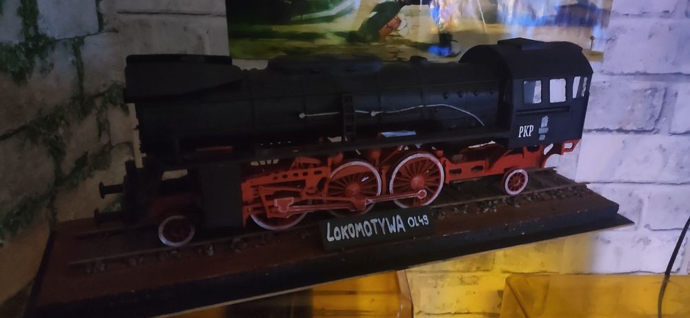Lokomotywa parowóz model 3d