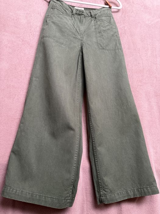 Джинси широкі, штани, хакі, White Stuff, wide leg, тренд, Вайт Стаф