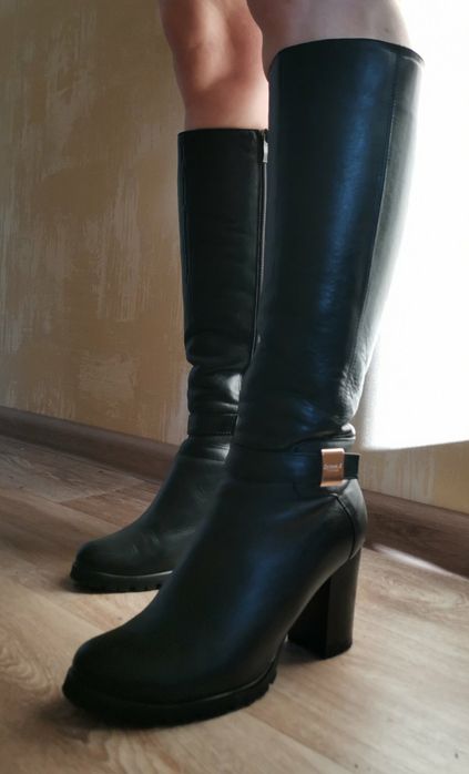 Жіночі зимові чоботи, 37 розмір, натуральна шкіра