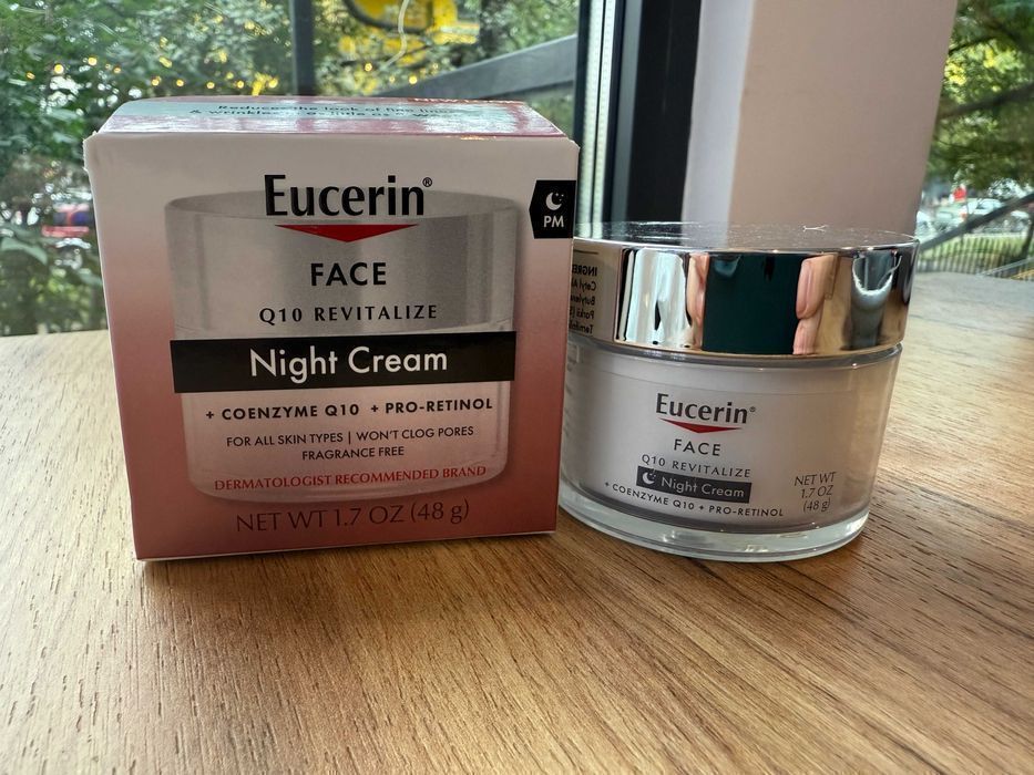 Нічний крем з коензимом Q10 і про-ретинолом Eucerin Q10 Revitalize Night Cream з коензимом Q10 і про-ретинолом, 48 г оригінал