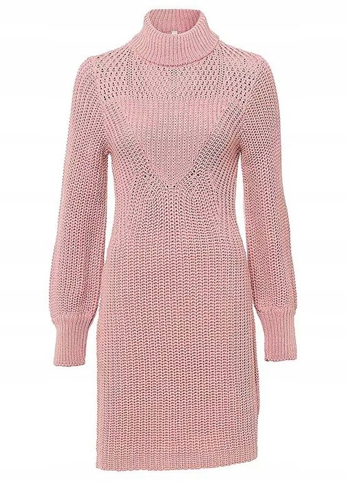 B.P.C sukienka dzianinowa brudny róż 36/38.