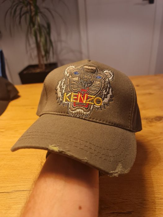 Czapka z daszkiem KENZO Oliwka