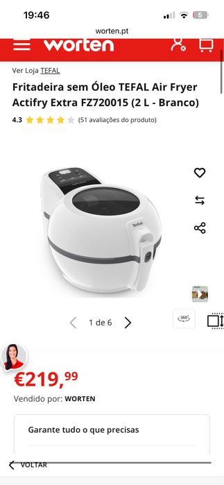 Fritadeira Tefal actifry - Negociavel