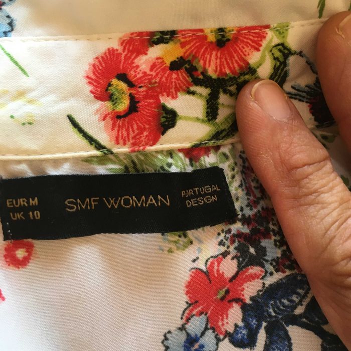 Vestido estampado flores, marca SMF