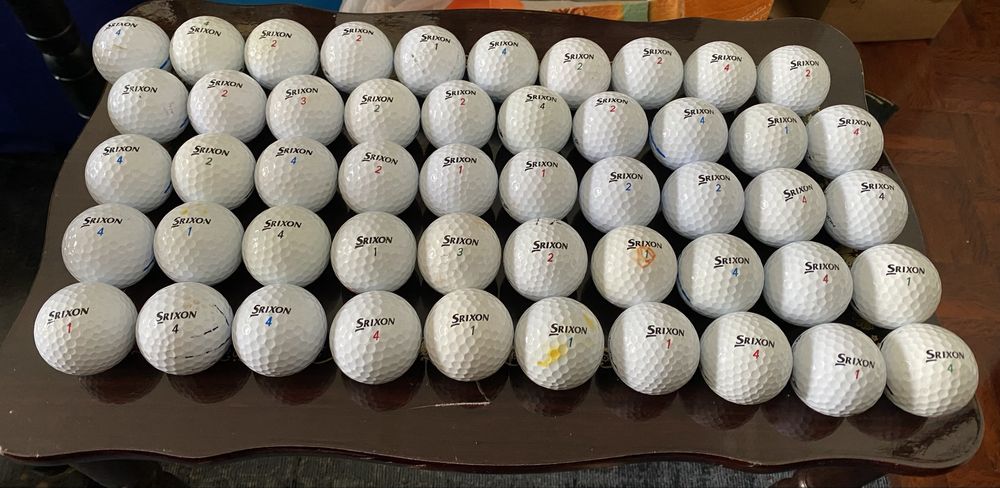 Lote 50 Bolas de Golfe Srixon + Oferta 12 Bolas Slazenger
