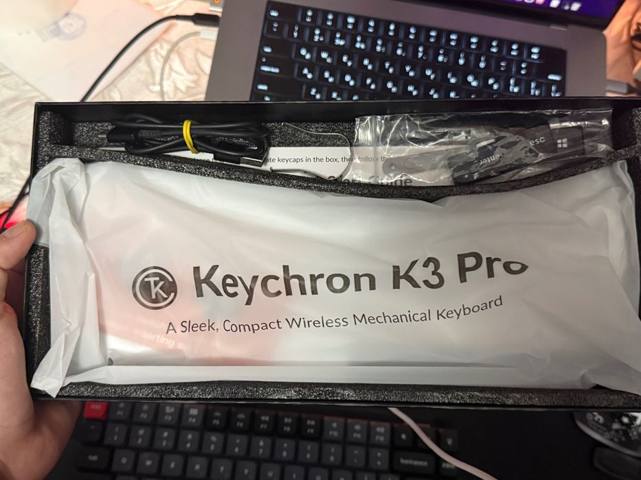 Keychron K3 Pro low profile сині свічі hotswap + повний комплект