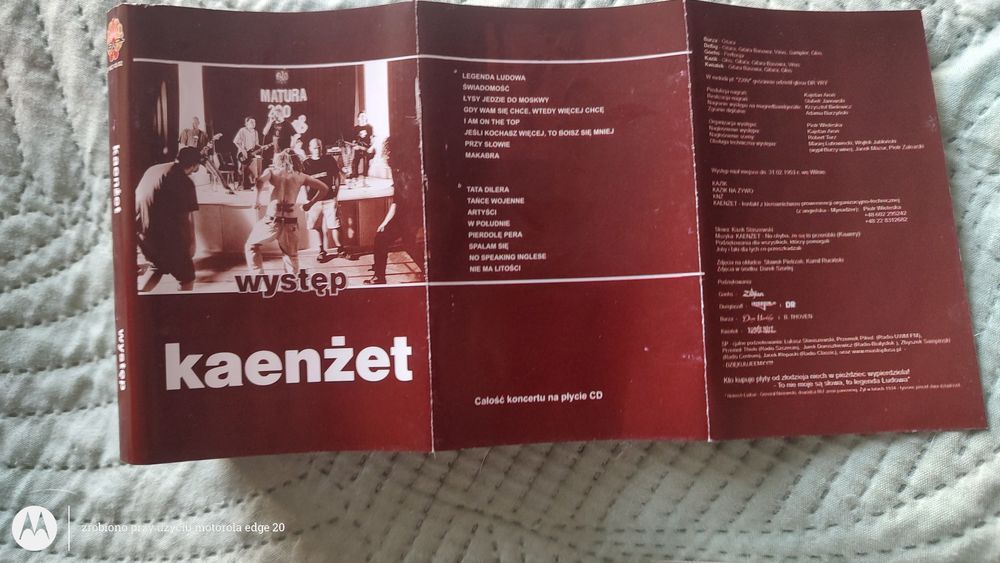 Kaseta kaenżet występ