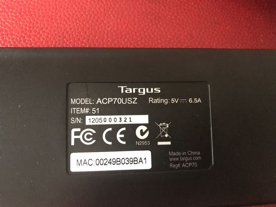 Док станція  Targus USB 3.0 Super Speed Dual Video Dock