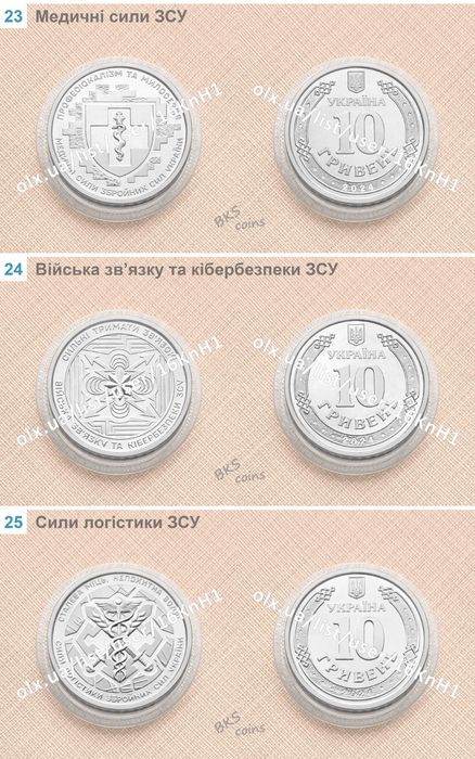 2024 річний набір ювілейних монет України НБУ (25 шт)