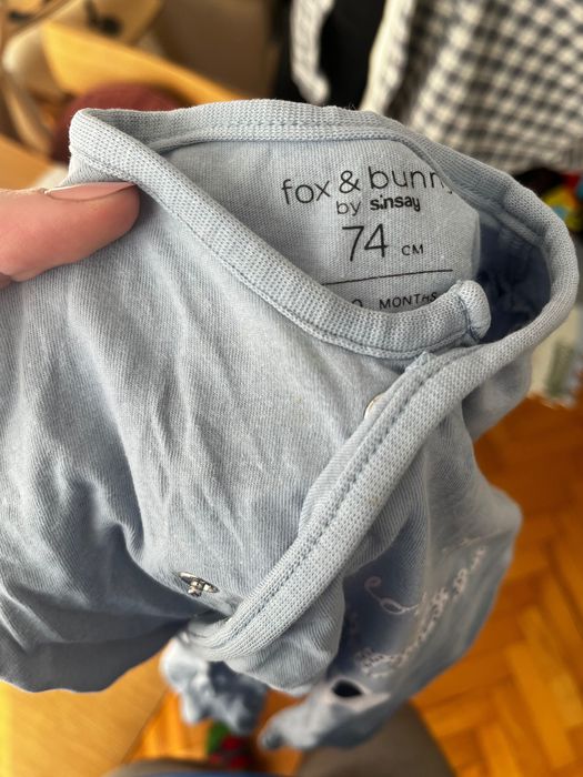 Pajacyki niemowlęce na zatrzaski i love mummy i love daddy 74 kocham