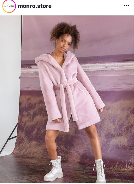 Шуба трендового цвета monro store samange emass