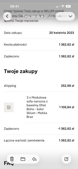 SKLUM Narożna sofa modułowa poduszki na palety