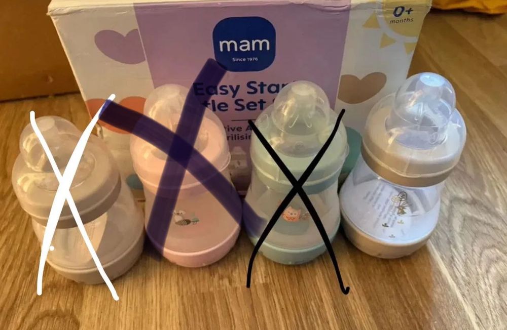 Новые детские бутылочки MAM 160 мл нові пляшечки мам 0+ месяца