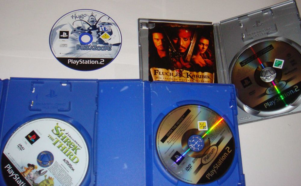 Piraci z Karaibów/Hugo/Shrek 3 (ps2) zestaw gier