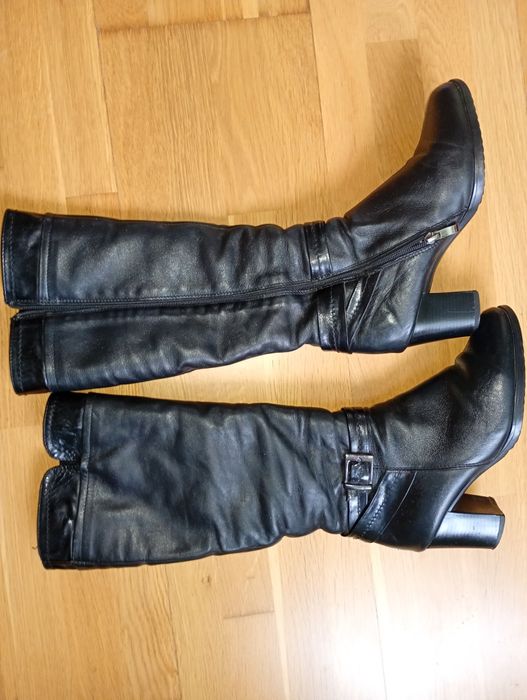 Чоботи шкіряні зимові 37 р.