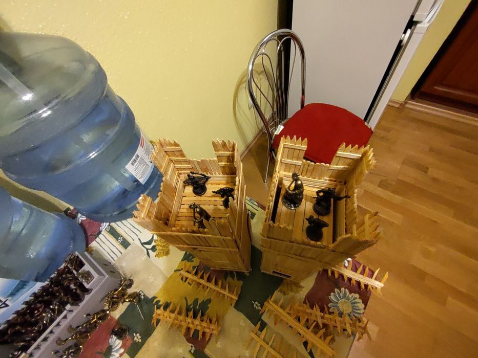 Дерев'яні макети веж оборонних башень