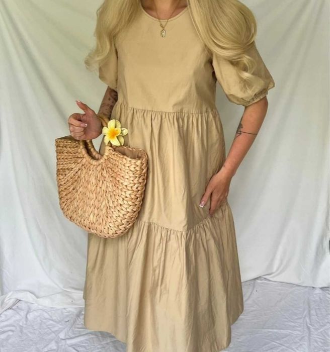 Zara Hit idealna na lato bawełniana sukienka M