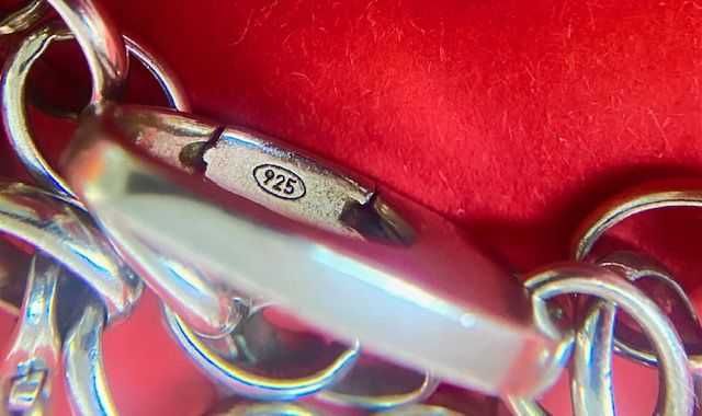 srebrna bransoletka a la Pandora Link plus 3 charmsy dla ogrodniczki