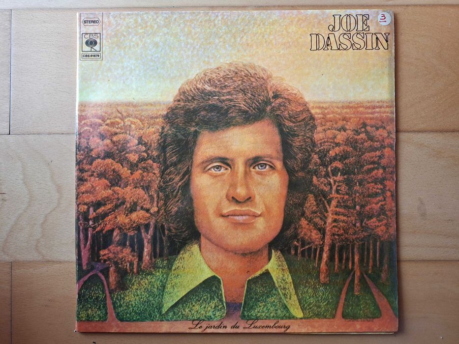 Álbum de vinil Vintage Joe Dassin Le Jardin Du Luxembourg