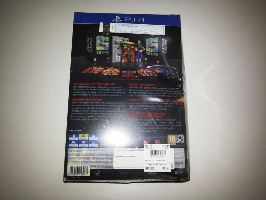 WWE Edição Especial com boneco John Cena - Jogo para PS4