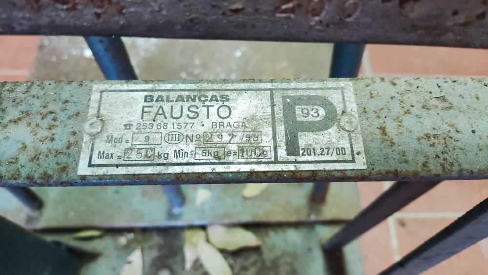 Balança decimal fausto