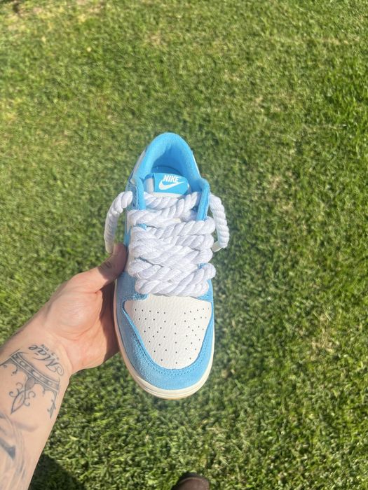 Nike Dunk Azuis Novas w/rope laces